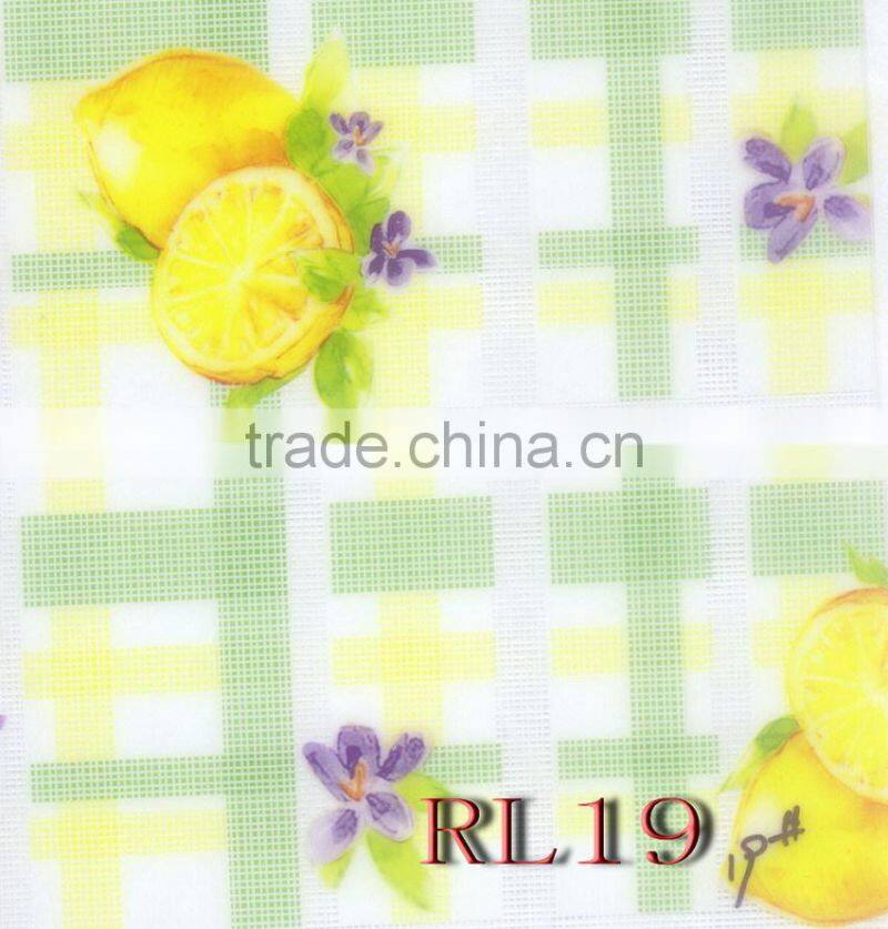2014 NEW Style Designed HOT SELL Fashion Printed PVC clear table cover cloth