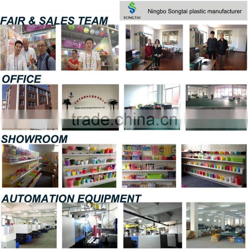 2016 new style Plastic pp square fruit basket with sunflower