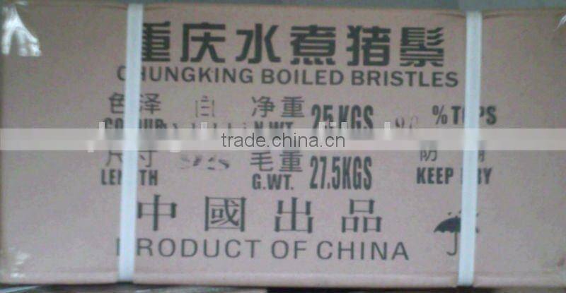 Bleached White Pig Hair Bristles for artist brush Bristle Making