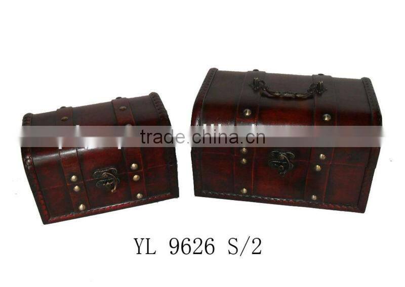 Antique Wood Storage Box YL9626