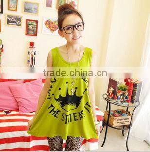 Wholesale printing women plain black tank tops