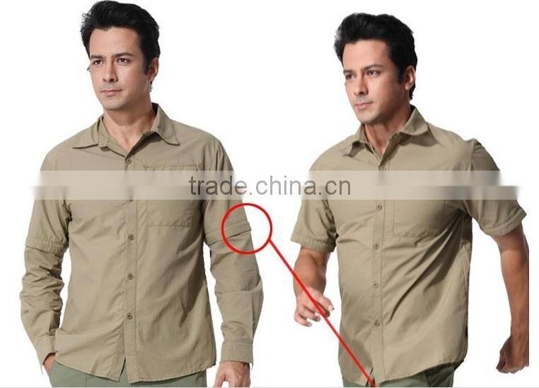 ZX Outdoor/Fishing Shirt Mens vented camp shirts Casual sports shirts