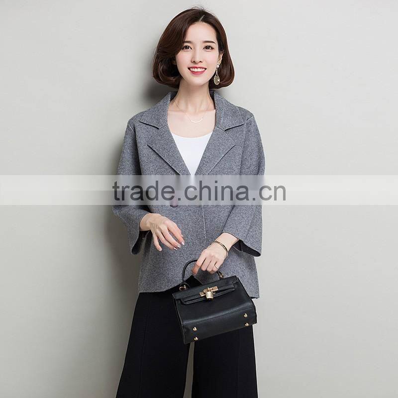 New customized wholesale Jersey Jacket women blue jacket short fall korean new style jacket