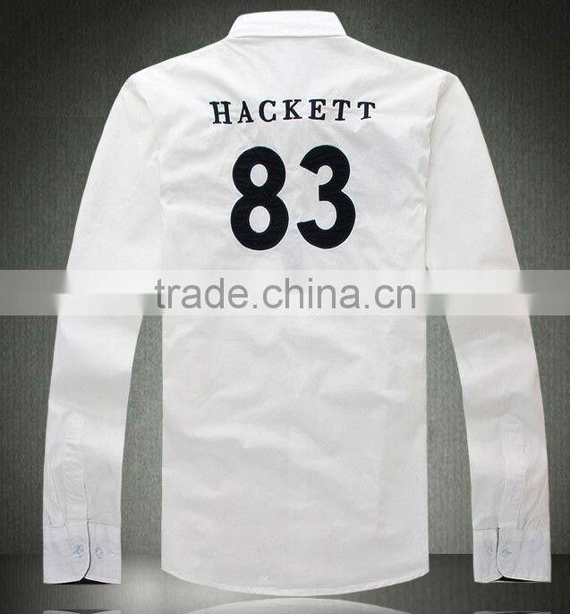 100% cotton long sleeves customize team racing shirt for men