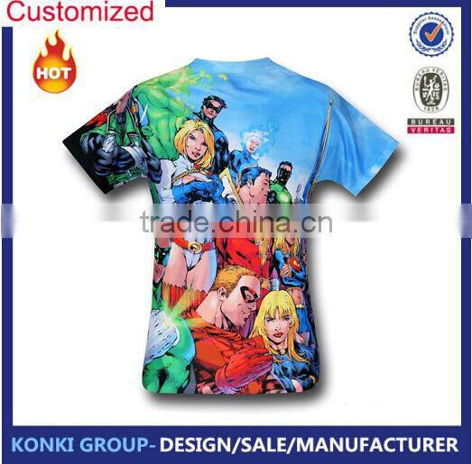 Custom Design sublimation t shirt wholesale China