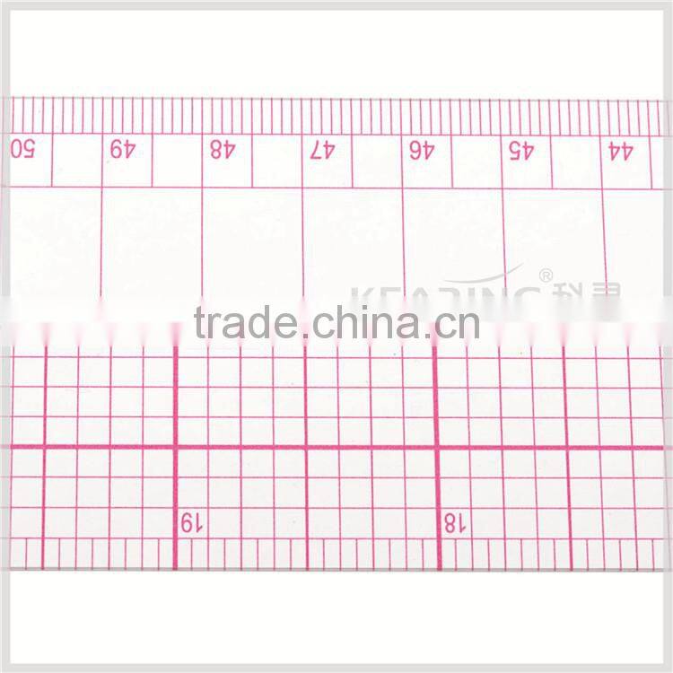 Kearing brand 1.2mm thick sandwich printing PVC flexible 24" Garment Ruler for fashion design pattern making #8097