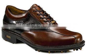 men genuine leather sport shoes, fashion stylish high top golf shoes for men or women business