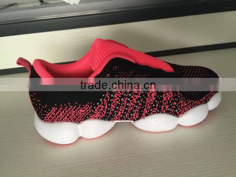 autumn running shoes sport women fashion, new model stylish high quality fly fabric sport shoes running for female ladies