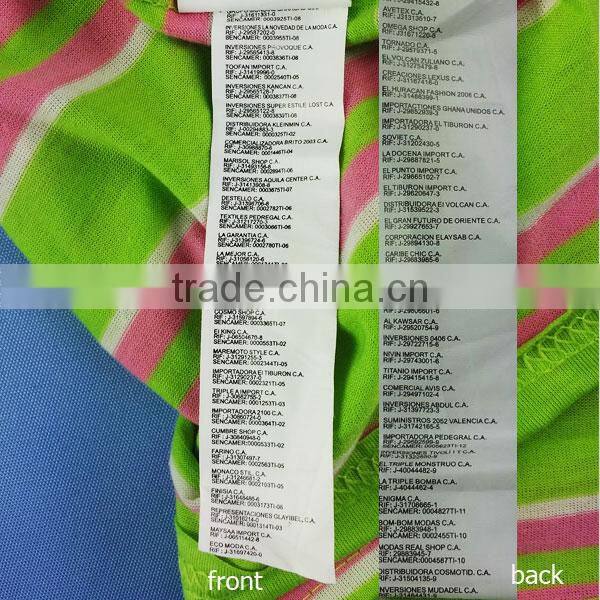 Stock Teen Girls Polyester Slim Fit Polo Shirts Many Color Patterns