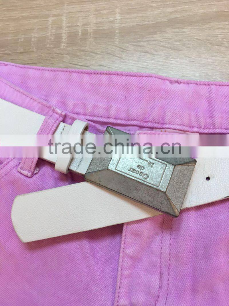 GZY New Model Pink Girl 's Short Jeans Stock 2017