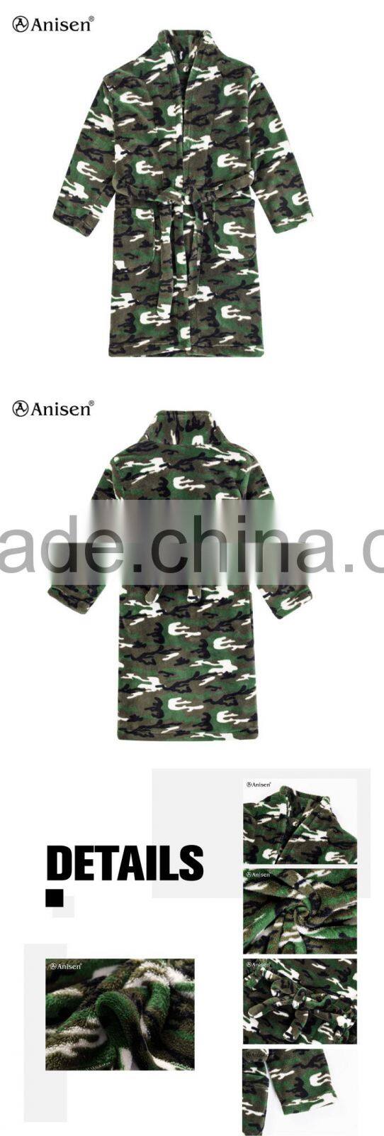 Fashionable high quality pajamas knitting fabric 100% polyester pyjamas men
