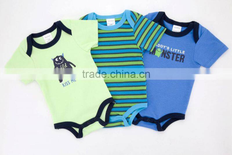 2017 Wholesale Newborn Clothes Sleeveless 100% Cotton Baby Rompers Summer