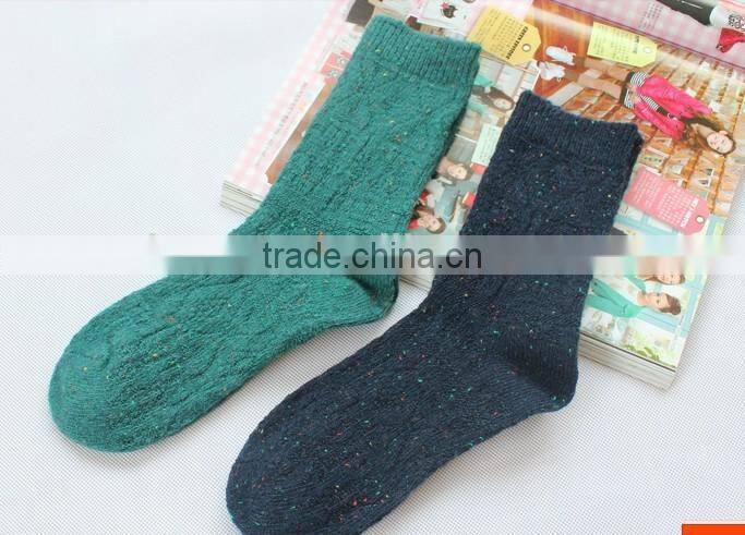 Lady thick double cylindes stylish socks