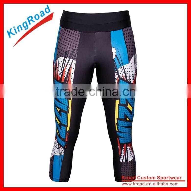 Newest 2015 Custom compression pants, compression leggings, mens tights