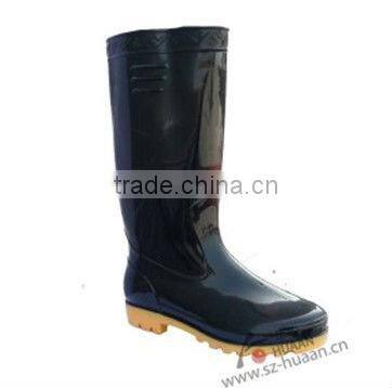 Water proof steel toe safety PVC rubber rain boots