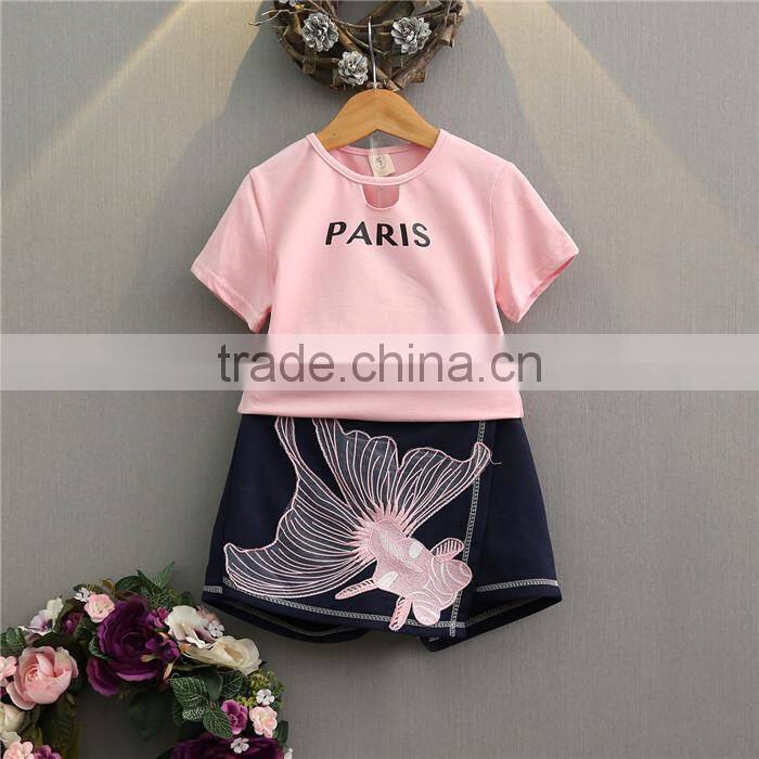 SS-970G Fashion New Kids Girls Clothes Set Summer Baby Outfits Boutique Girl Kids Clothing Sets