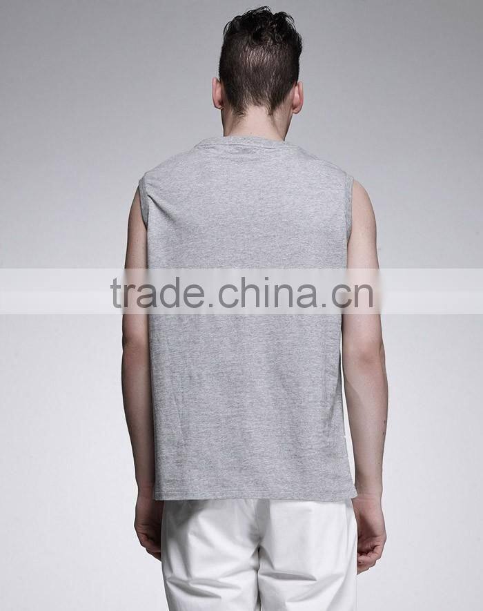 Stylish printed casual cheap vest for men