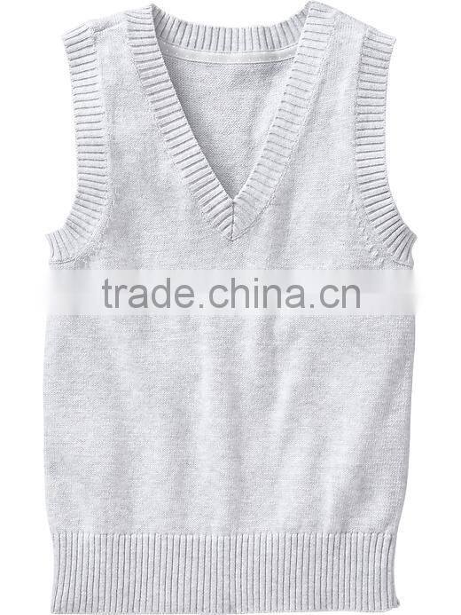 Child sweater as school v-neck uniform pullover sweater