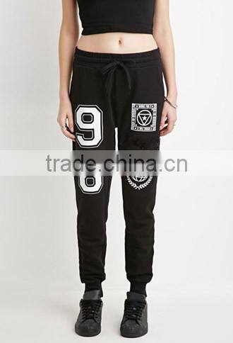 Alphanumeric draw string who pants sports pants
