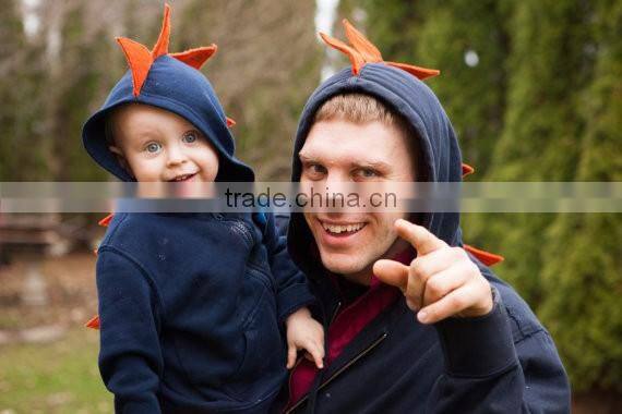 2017 newest New Arrival Wholesale dinosaur Mother Father And Me Boys Matching Family new trendy Hoodies