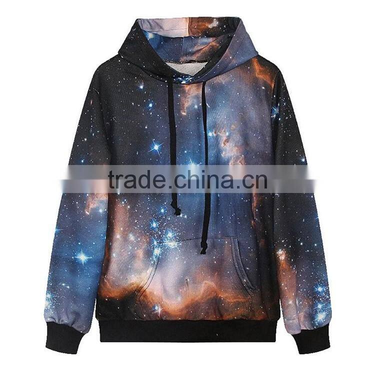 China Manufacturers Wholesale Custom 3D Sublimation Print Men's Pullover Hoodie