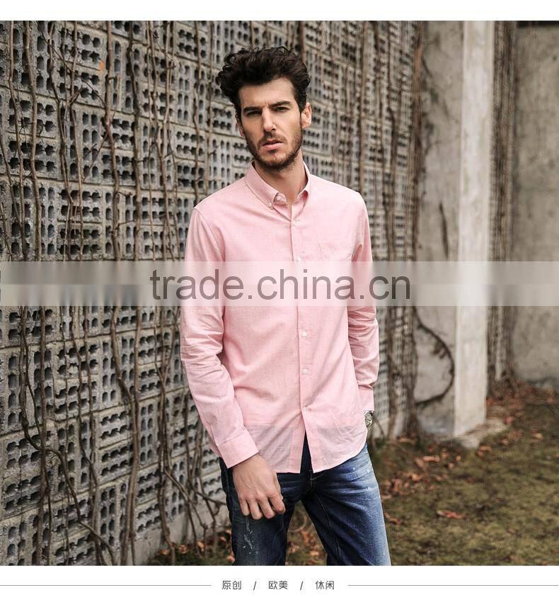 2016 Latest Designer Custom Man Fashion Shirt With Custom Fabric Color