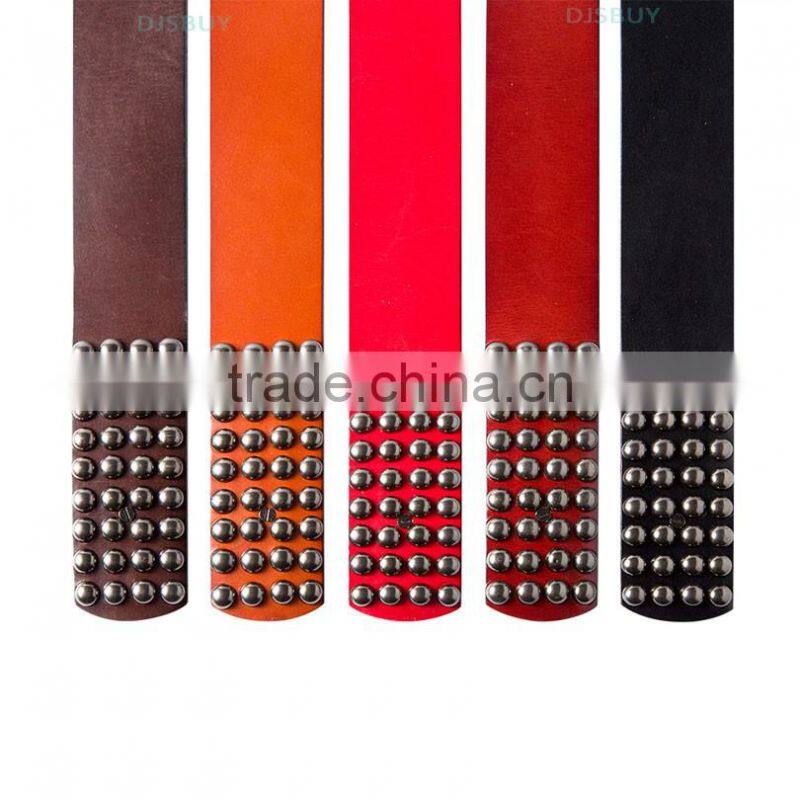 Western Style Wide Black Italian Leather Waist Belt Ladies Decorative Dress Belt