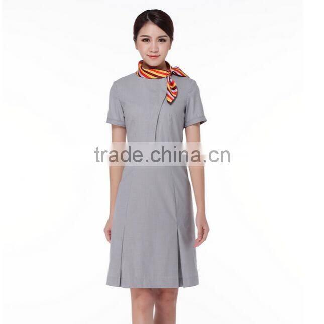 Newest Design Ladies airline uniform Air Stewardess Uniform Wholeale