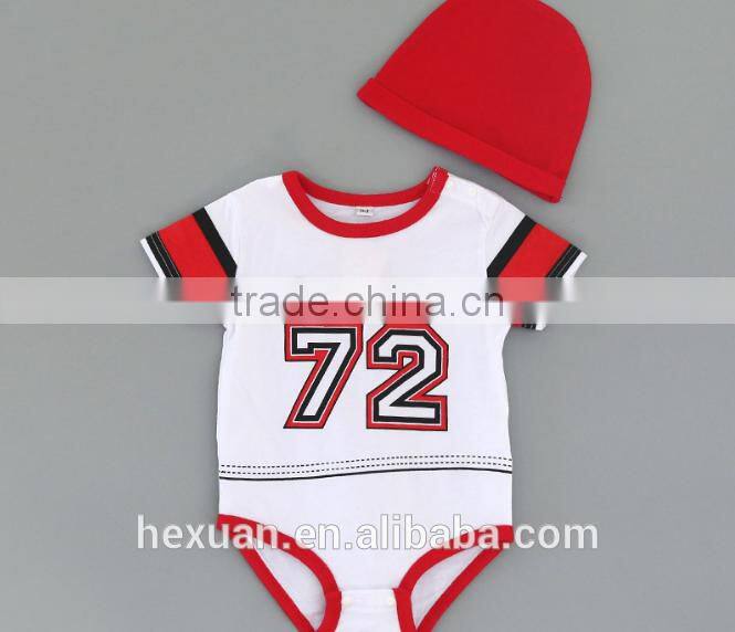China clothing baby short sleeve romper set