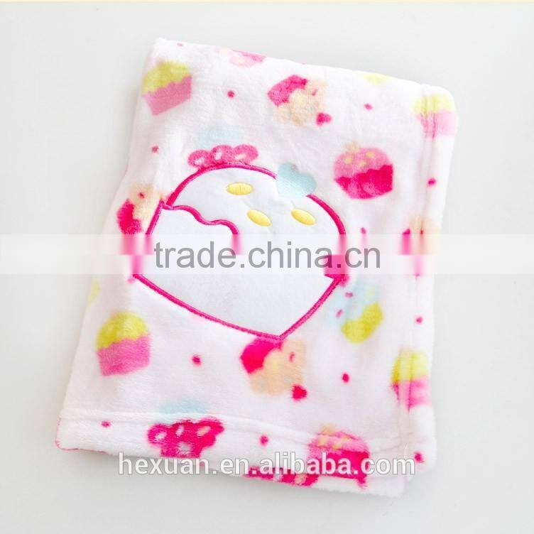 cheap and good quality super thick coral fleece blanket / quilt Soft warm Cotton Fabric Baby