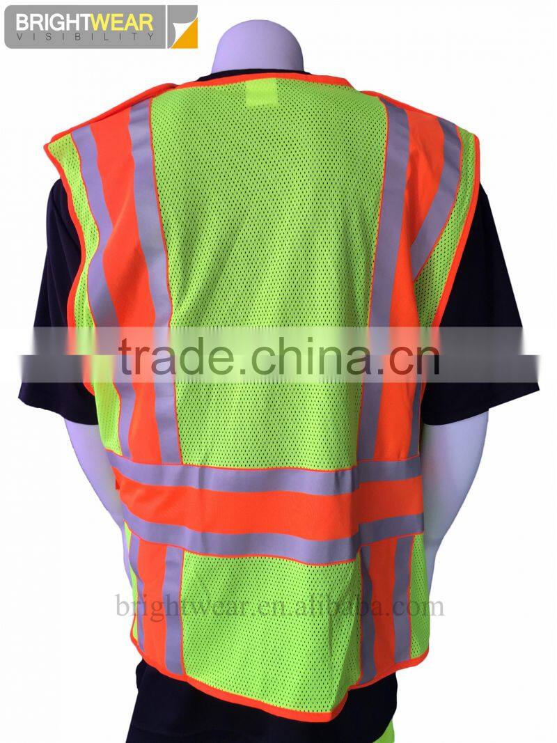 100% polyester ANSI mesh reflective safety vest