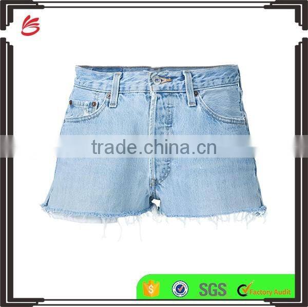 2017 latest Summer Fashion OEM mid-rise casual denim shorts jeans pant Hot Girls Sexy Board Shorts