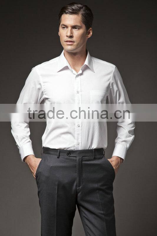 2015 latest formal shirt designs for men 100% cotton