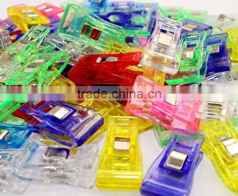40 PCS colorful sewing &quiting binding craft wonder clips-3.3x1.8cm