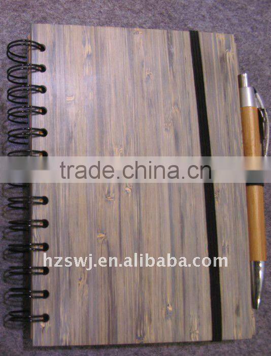 wooden notebook/high promotional notebook