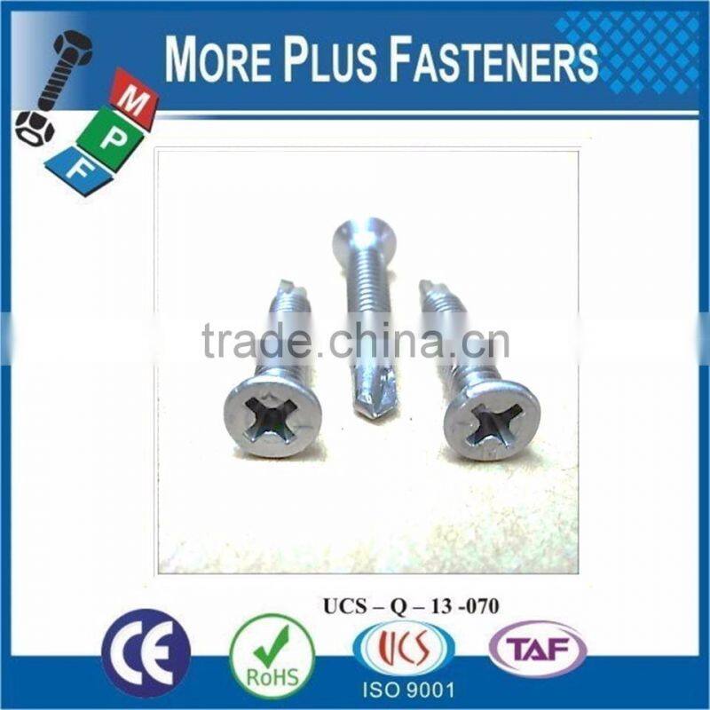 Hex Washer Head Or Round Head Phil Recess Self Drilling Screw Flat CSK Head Phil Recess Self Drilling Screw
