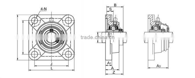 High quality mounted pillow block bearing UCF205