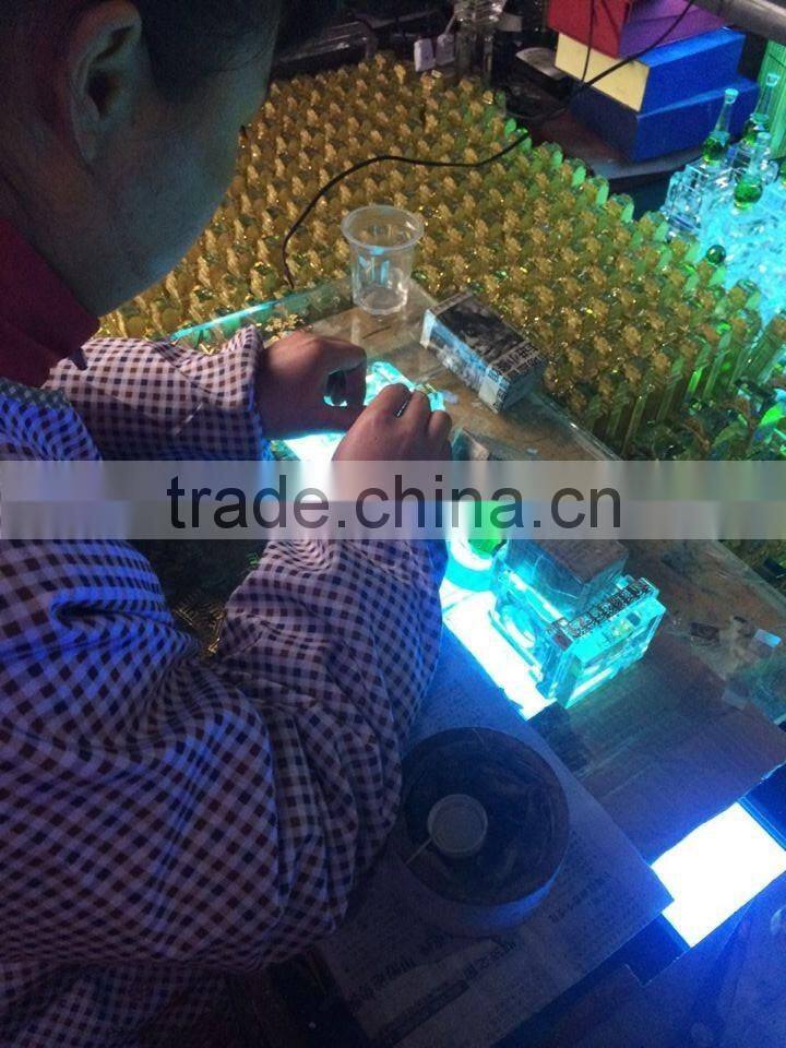 Wholesale Saudi Royal Makkah Clock Tower Crystal Model Manufacture For makkah Souvenir