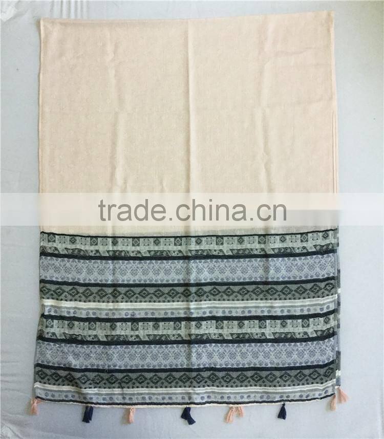 180*70cm customized pattern printed cheap viscose women pashmina stole shawl scarf