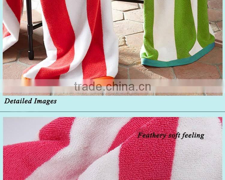 Dark blue stripe beach towel hotel,big size pool towel