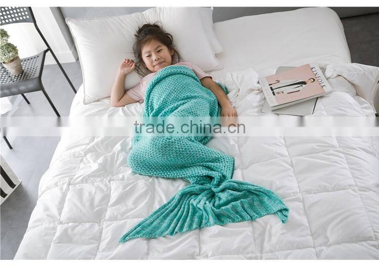 China Factory Children Soft Mermaid Tail Blankets