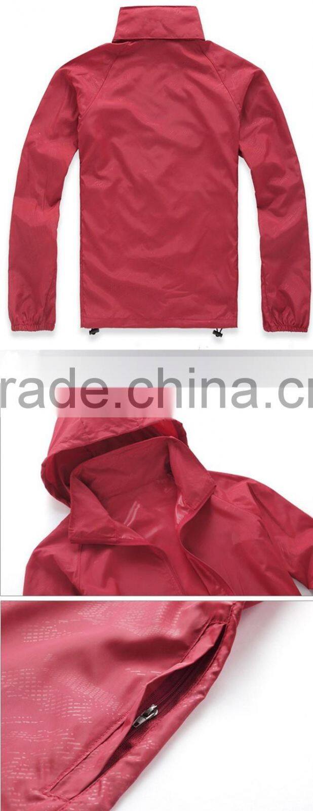 2017 Grey Color Cheap Pullover Packable Jackets with fixed hood