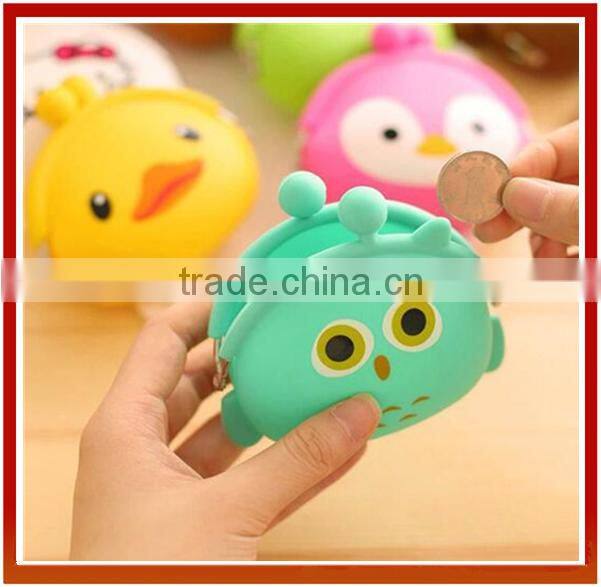 New Cartoon Animal Design Silicone Coin Purse/Popular Cute Design Coin Purse/Cute Kids Coin Purse