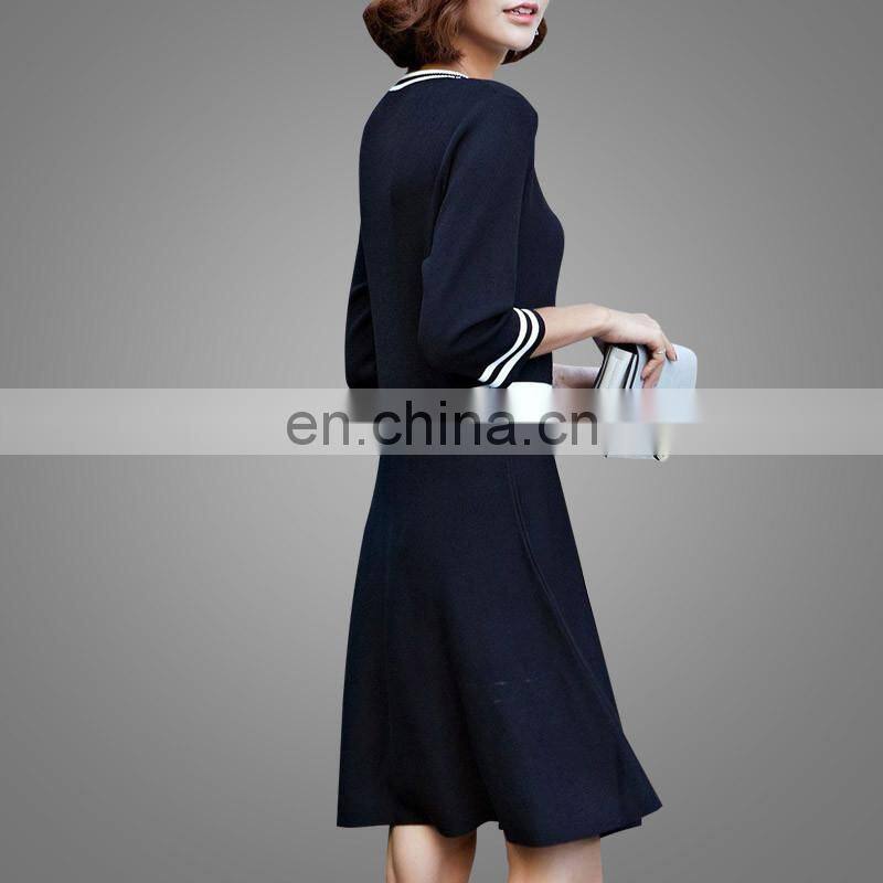 Summer Dresses New Fashion Western Woman Dress Latest Designs Knitted Dresses