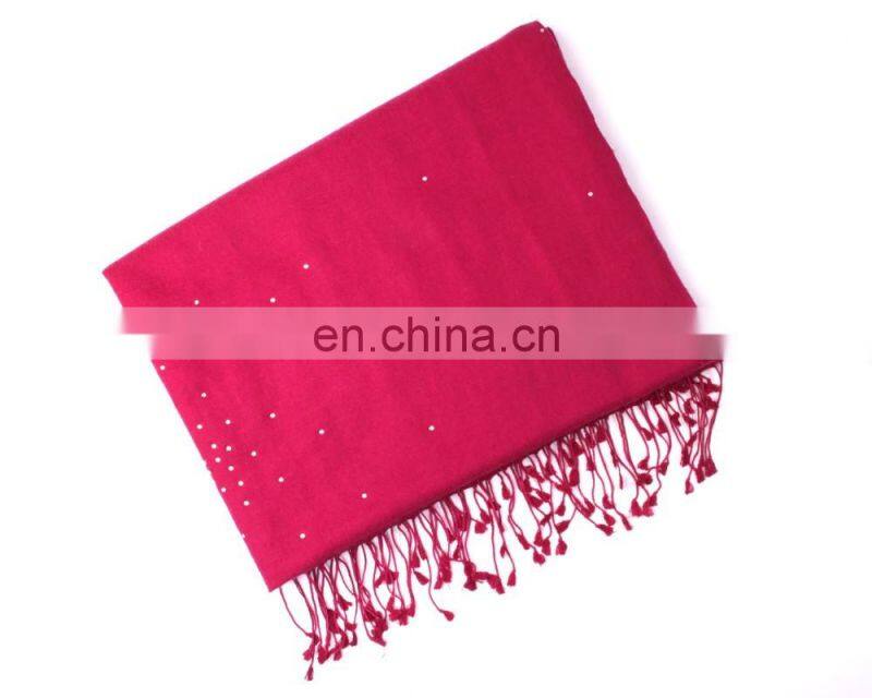 Silk Pashmina wool shawls with crystal 2016