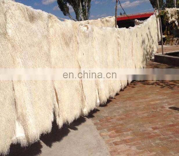 Wholesale long hairs Mongolian lamb fur plate Real Tibetan lamb fur plate