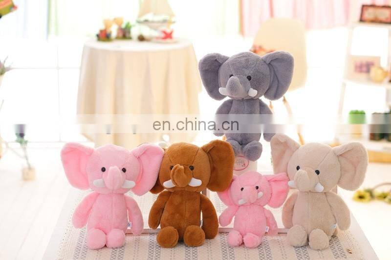 free sample wholesale cute stuffed animal elephant,plush soft elephant toy for kids, elephant custom plush toy