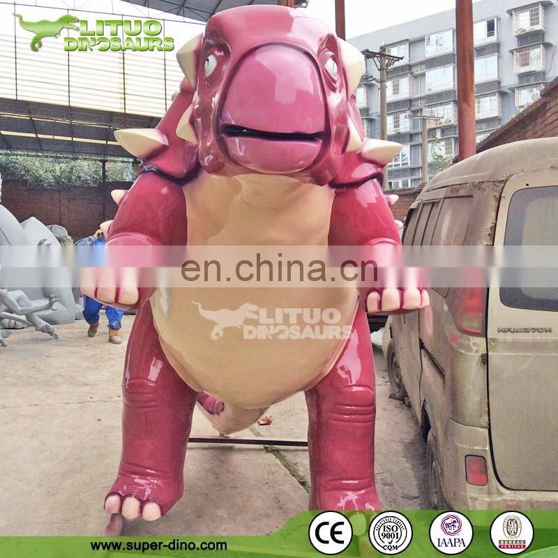 Cute Cartoon Fiberglass Dinosaur Model