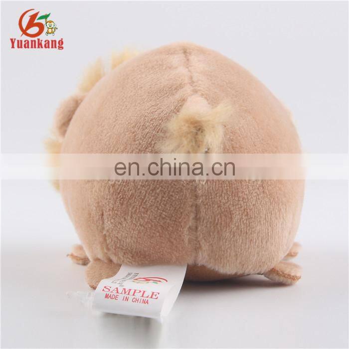 Mini 8cm stuffed plush lion toy keychain