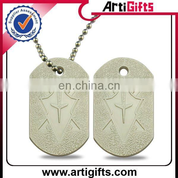 Fashion metal dog tags necklace for men